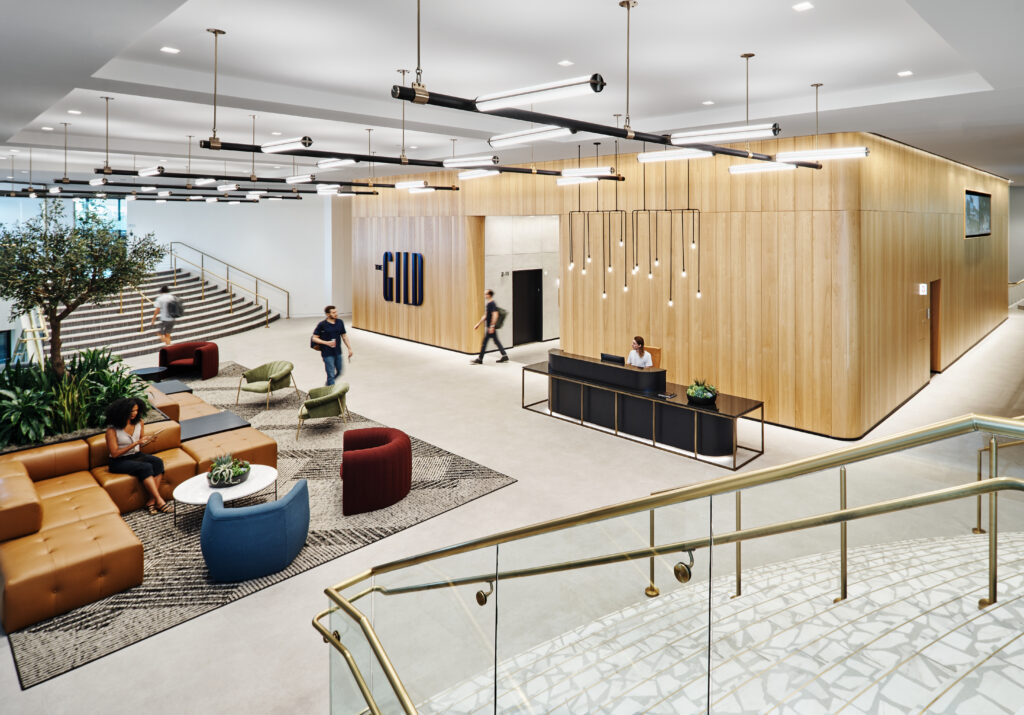 GC Interior Finish Out 4 - The Gild Tenant Improvements - Brasfield & Gorrie a photo of the inside of a building