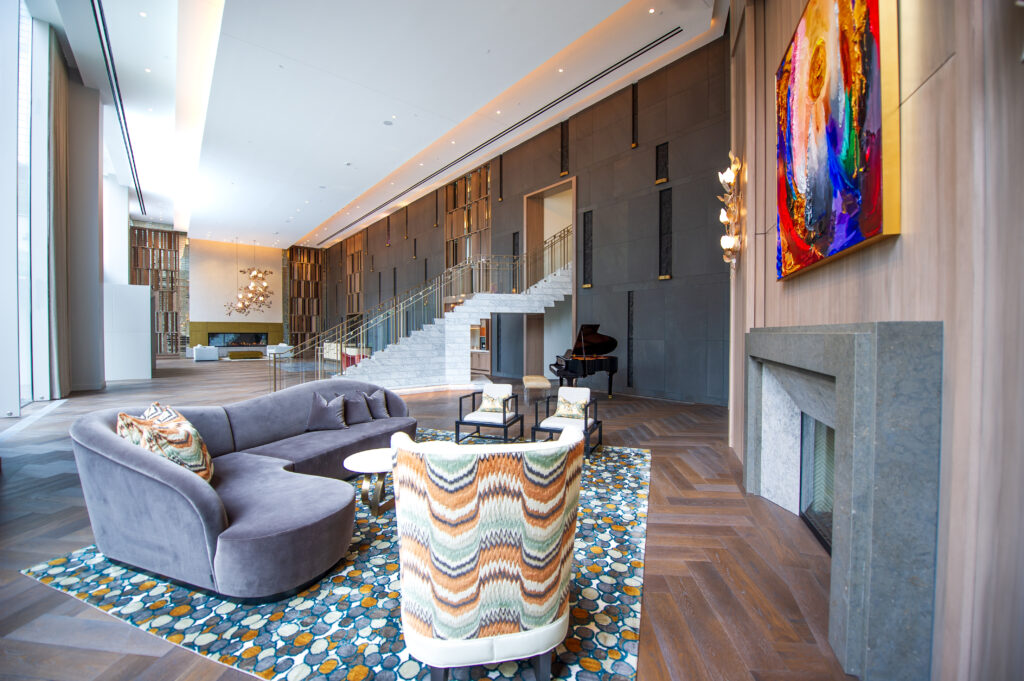 Specialty – Interiors - The Sinclair - Carrco Painting.jpg a photo of the inside of a building